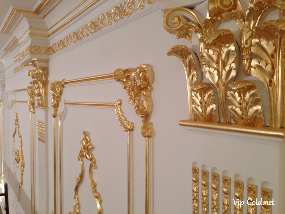 Поталь позолота