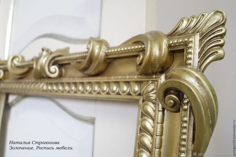 Золочение поталью в интерьере особняков