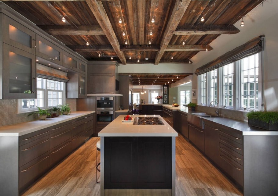 Деревянные кухни в современном стиле