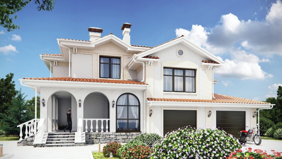 Светлый коттедж