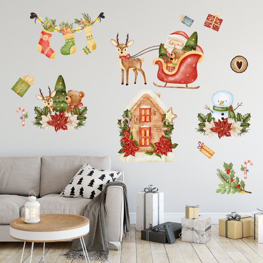 Интерьерное украшение на новый год в детский сад