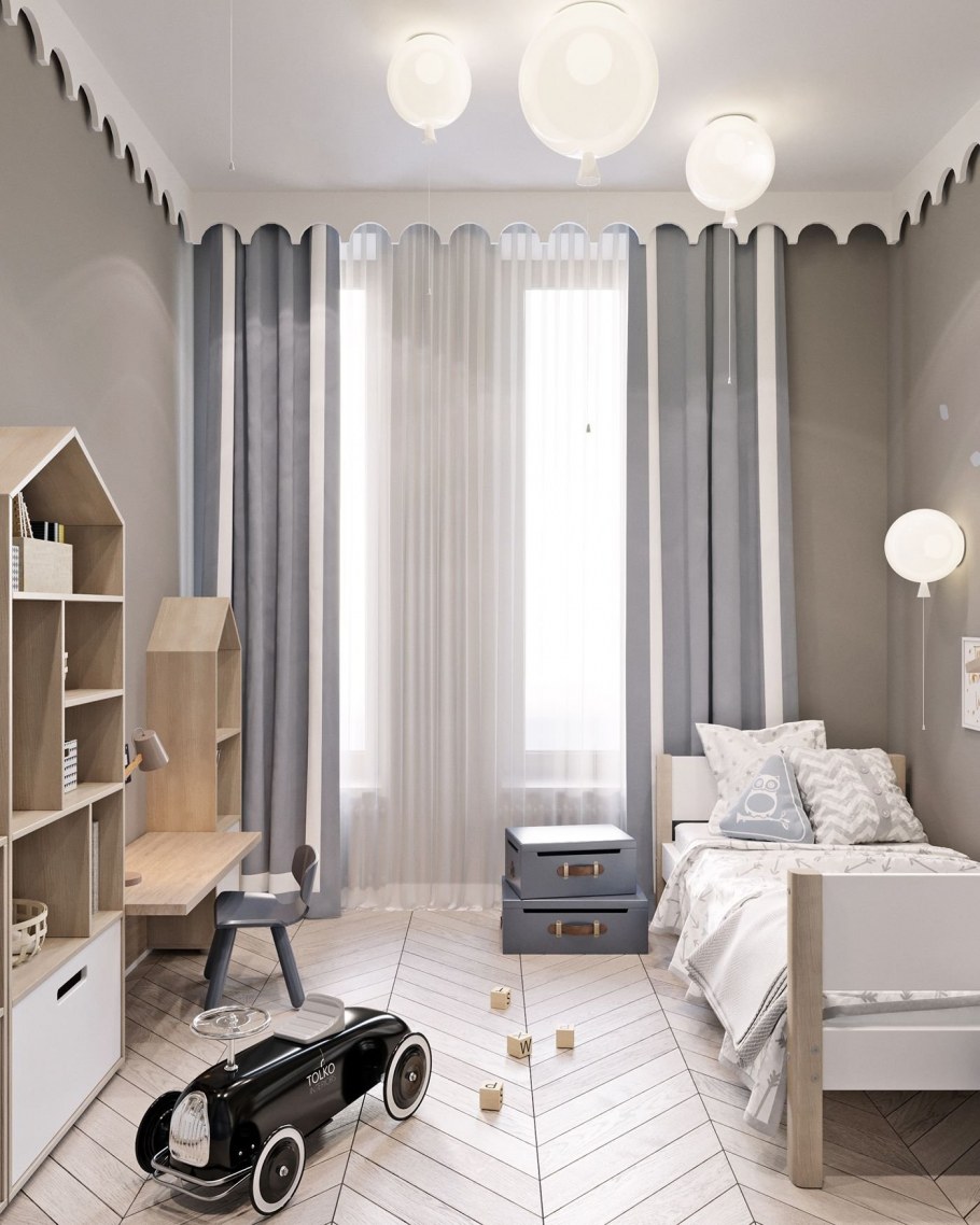 Стильная детская для мальчика