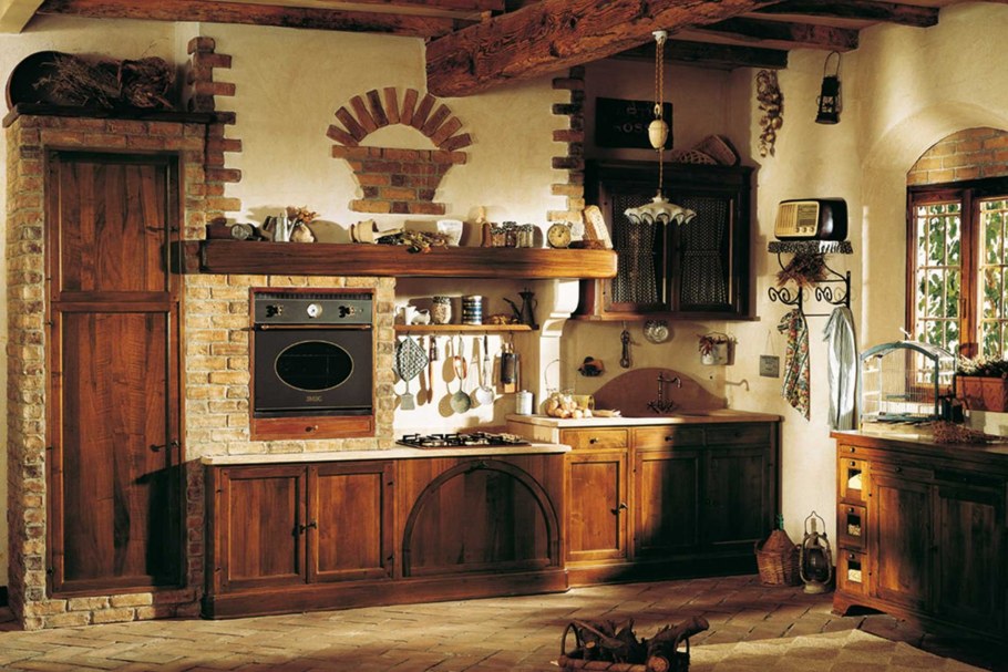 Кухонный гарнитур в старинном стиле