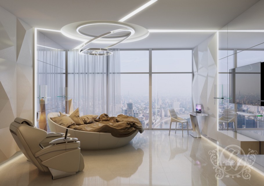 Гостиная в футуристическом стиле