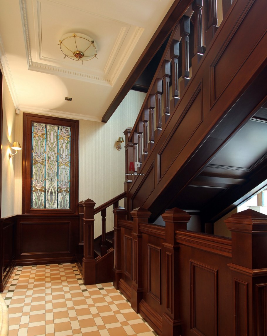 Англия интерьер лестничный Холл