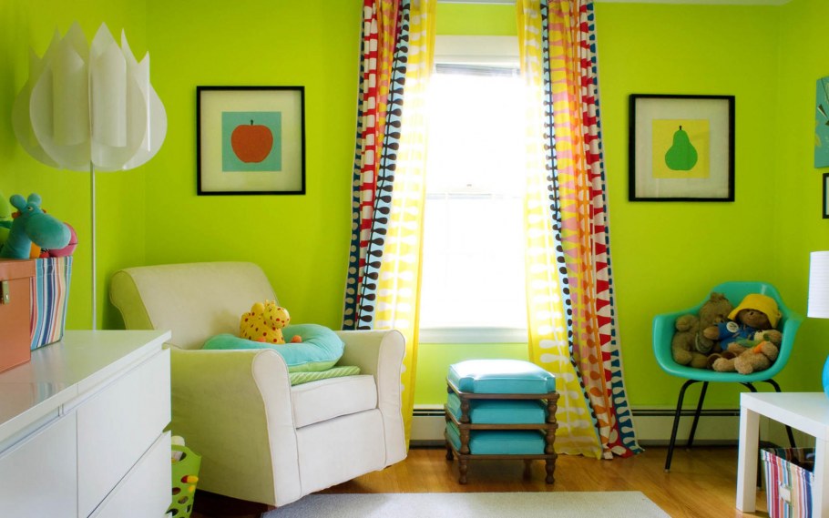 Салатный цвет в интерьере