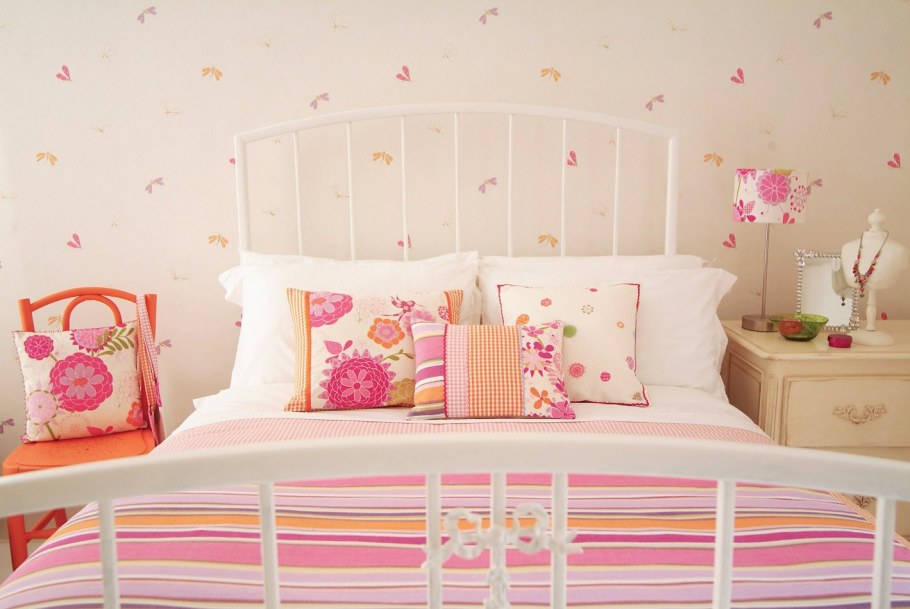 Ткань для спальни для девочки