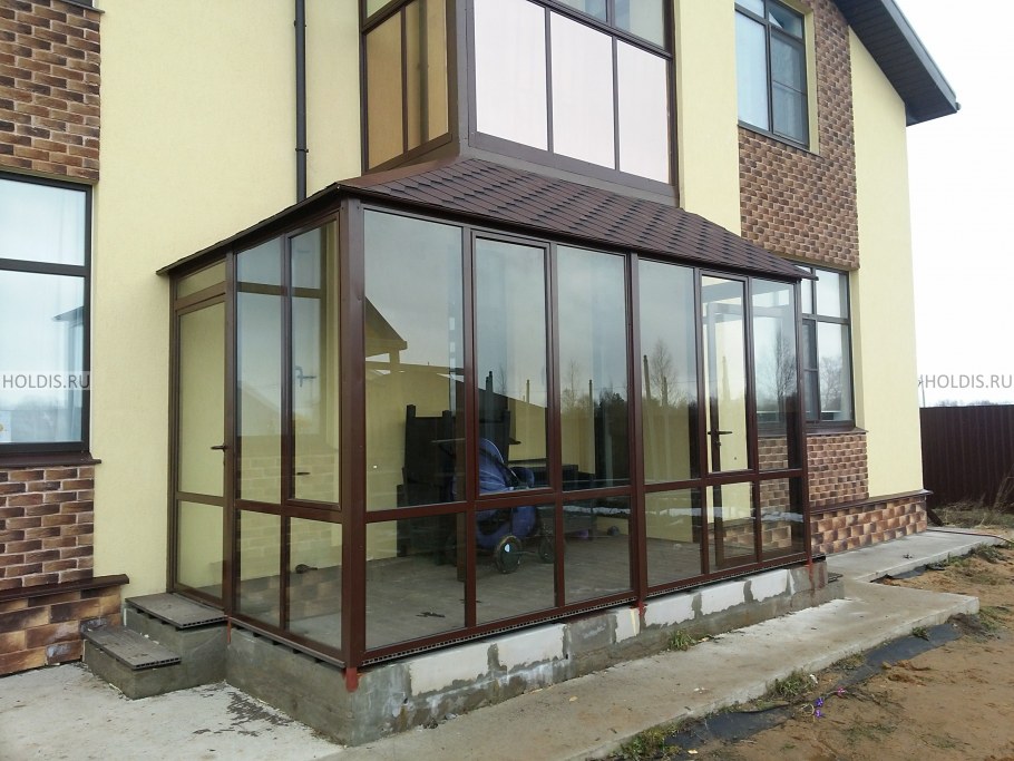 Входная группа из бруса