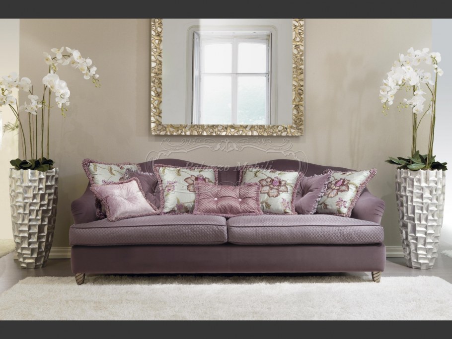 Гостиная в сиреневых тонах