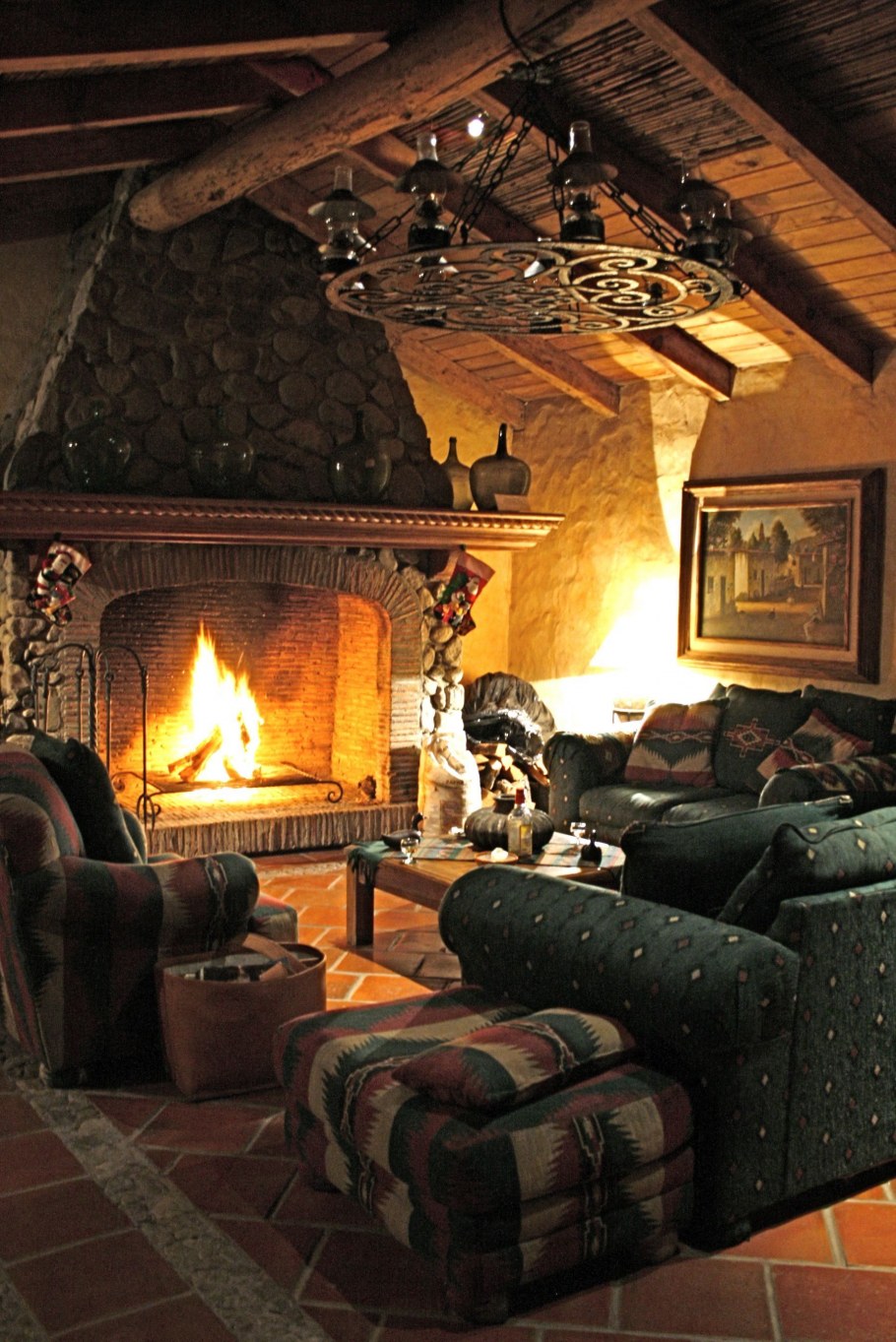 Гостиная в стиле Кантри