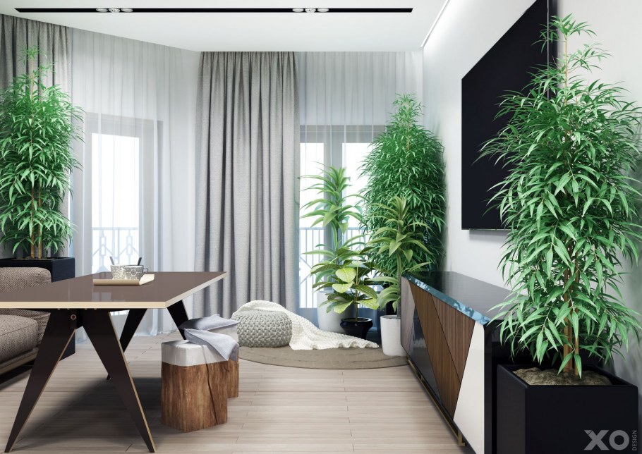 Кабинет в экостиле