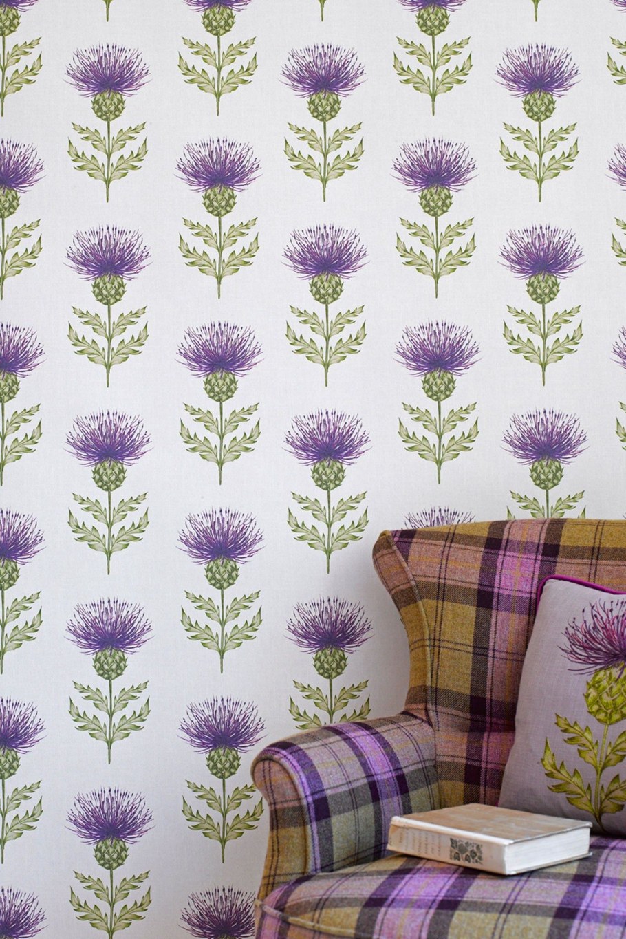 Ткань чертополох Моррис