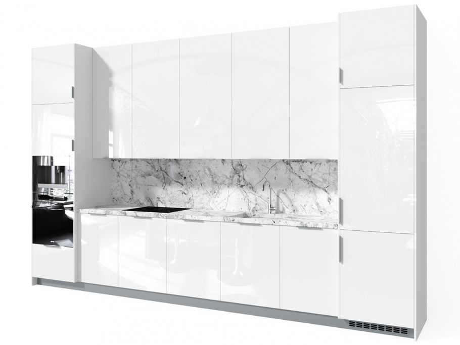 Фасад Push 90 белый глянец