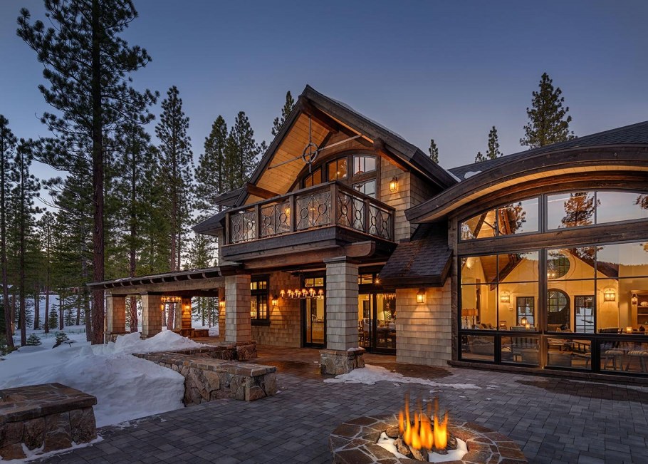 Гостинная в стиль Альпийский Шале