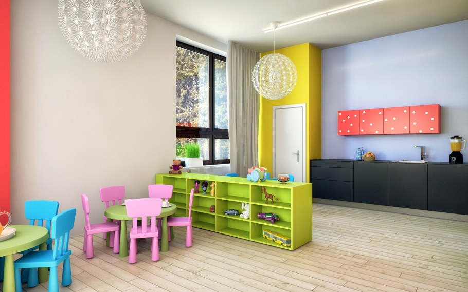 Интерьер детской студии
