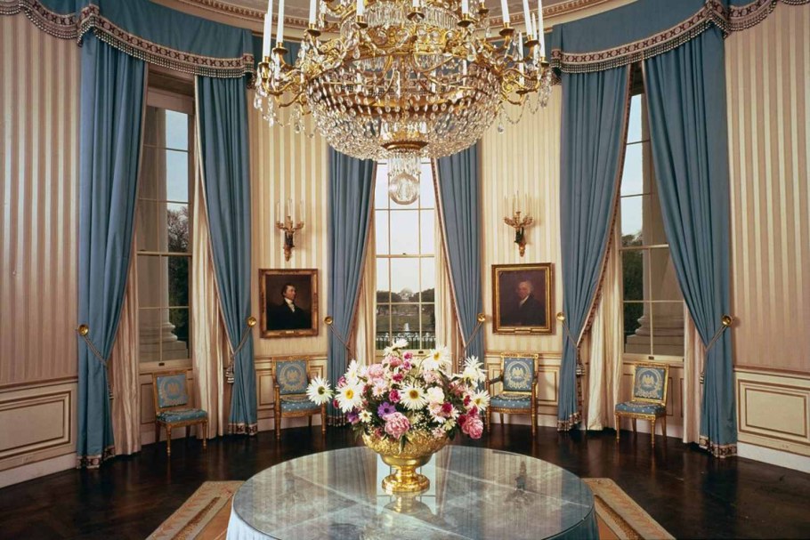 Blue Room in the White House