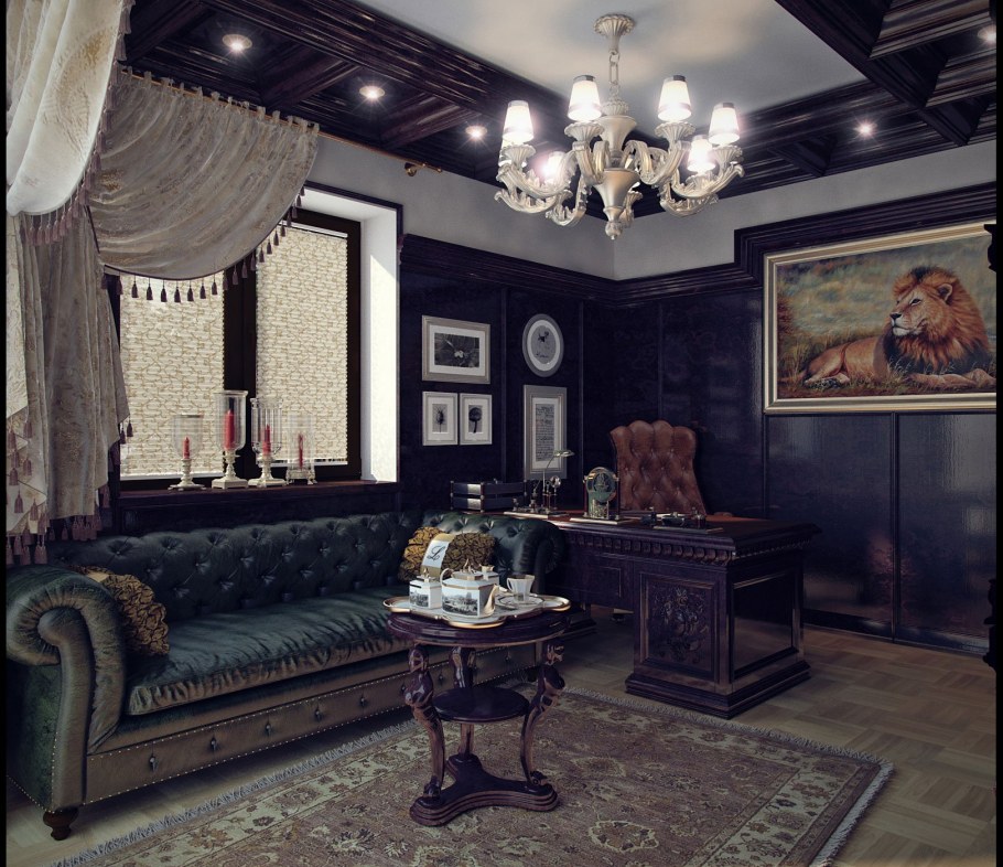 Кабинет в стиле Ампир 19 века