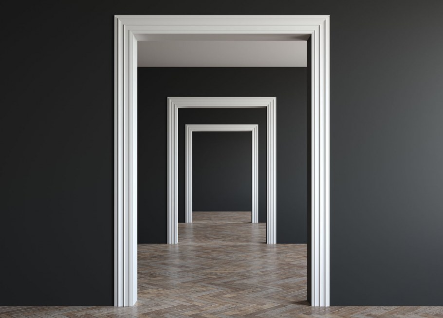 Дверной проем белый