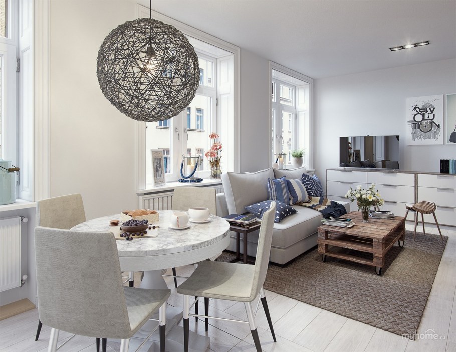 Интерьер трехплановый