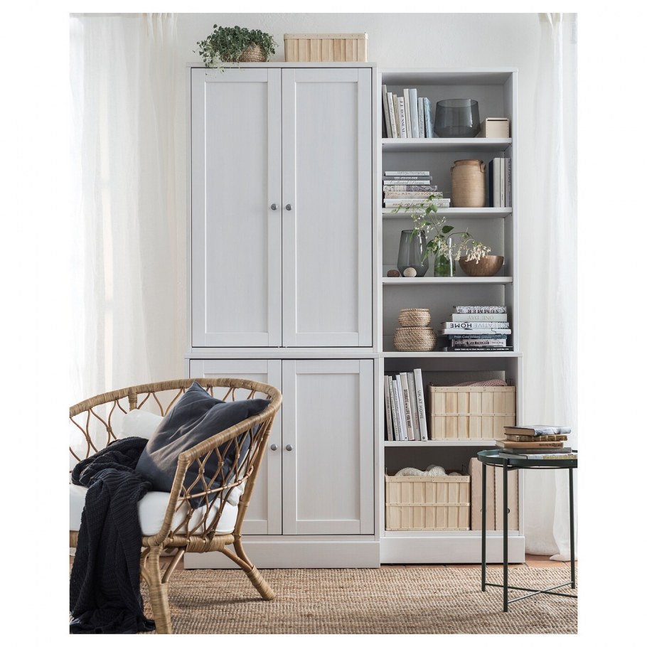 Хавста шкаф для ТВ, комбинация белый