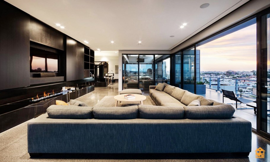 Шикарная гостиная в современном стиле