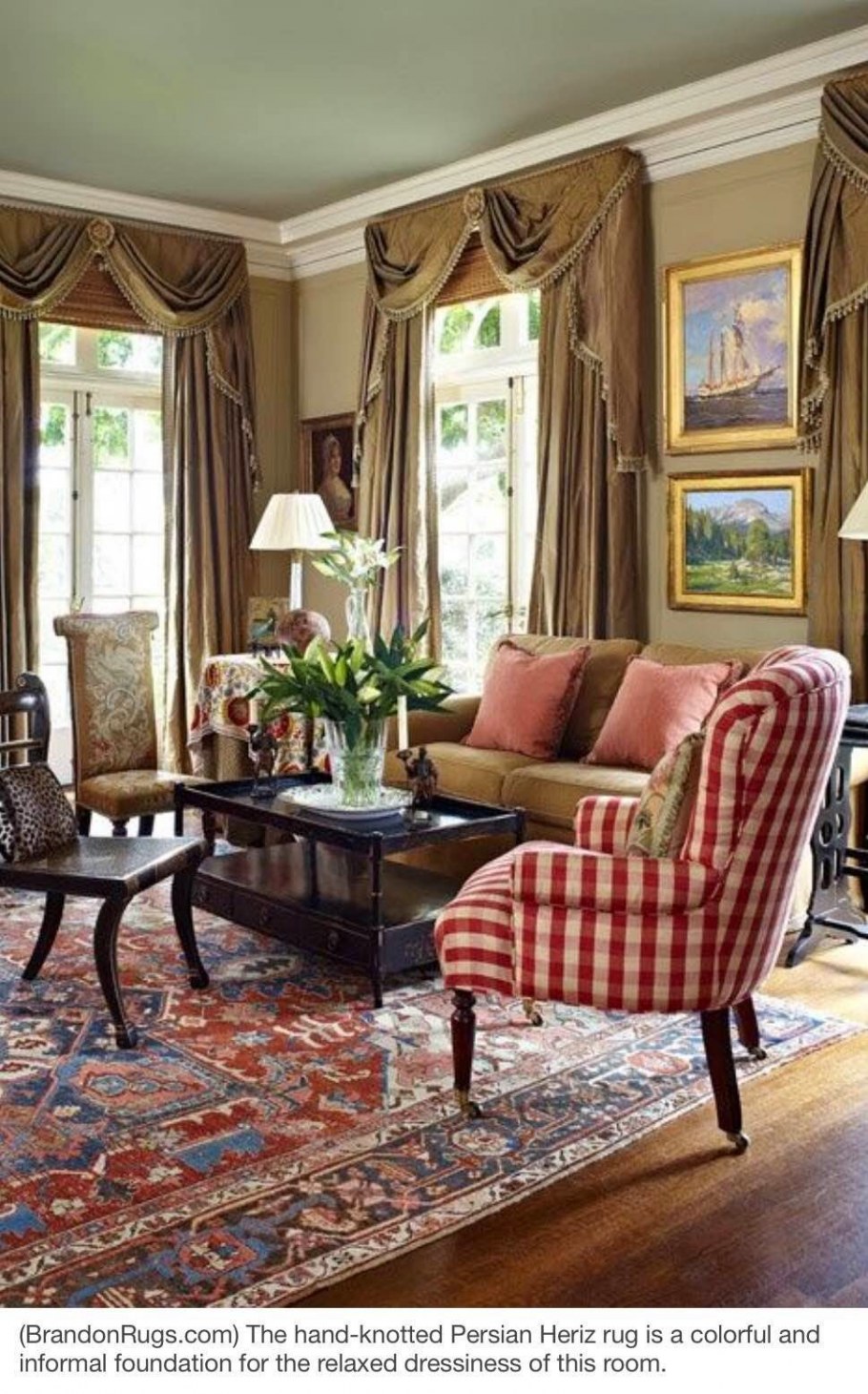 Шторы в колониальном стиле