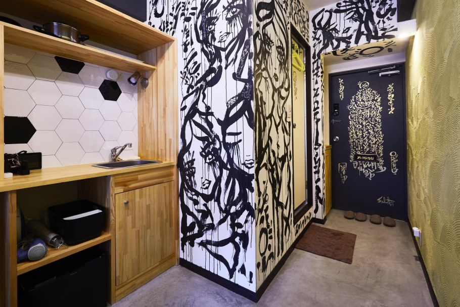 Разрисованные стены в квартире