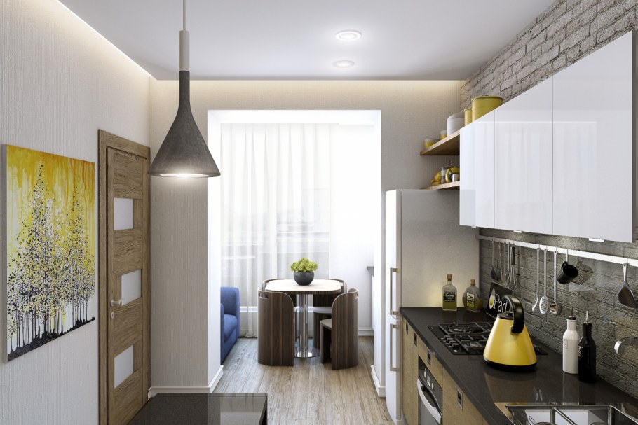Современные кухни в малогабаритных домах