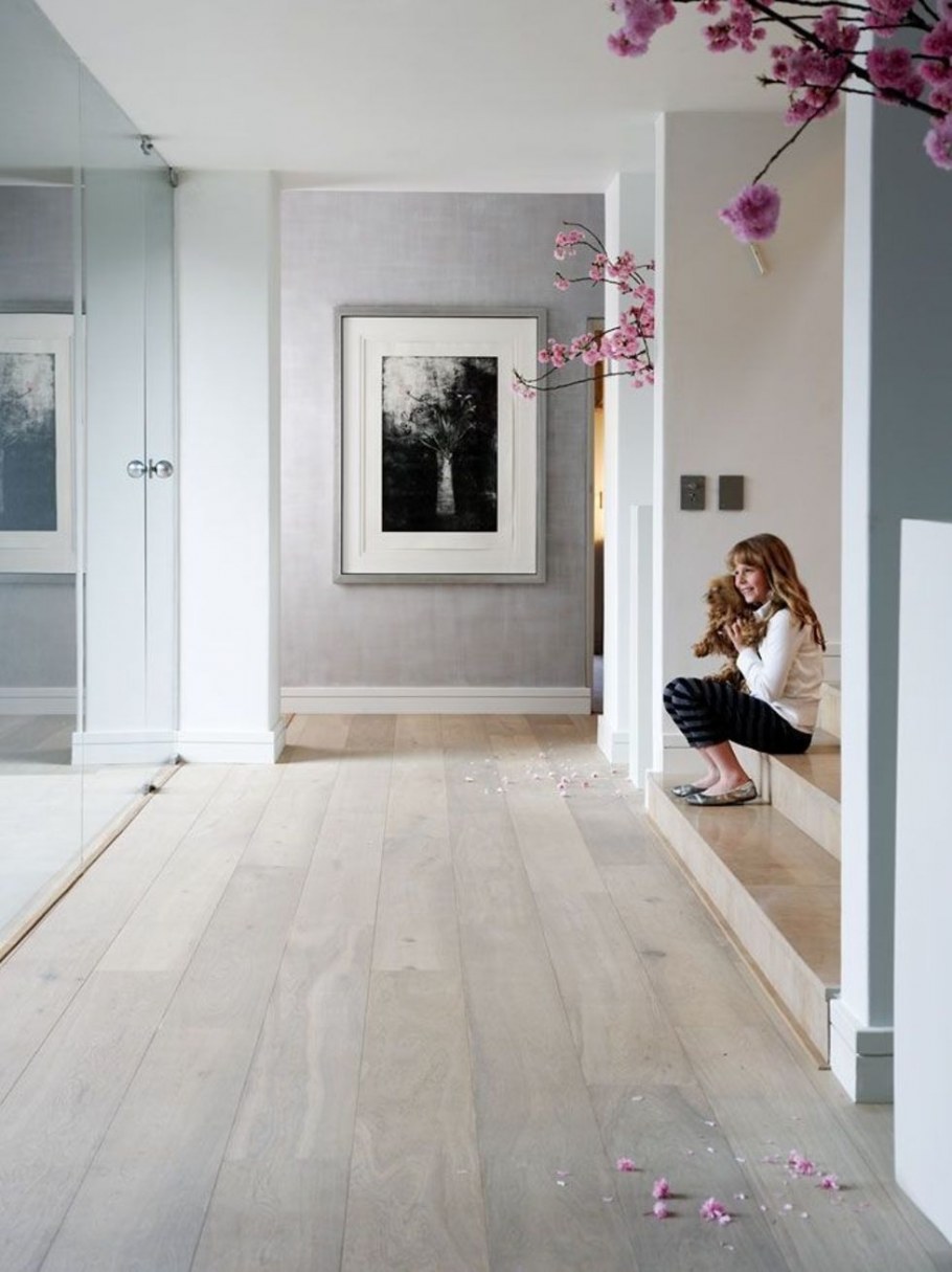 Ламинат цвета беленый дуб в интерьере