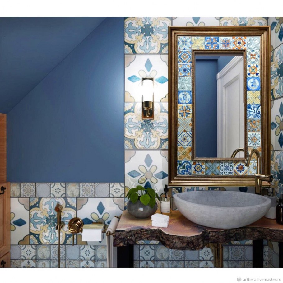 Зеркало в азиатском стиле