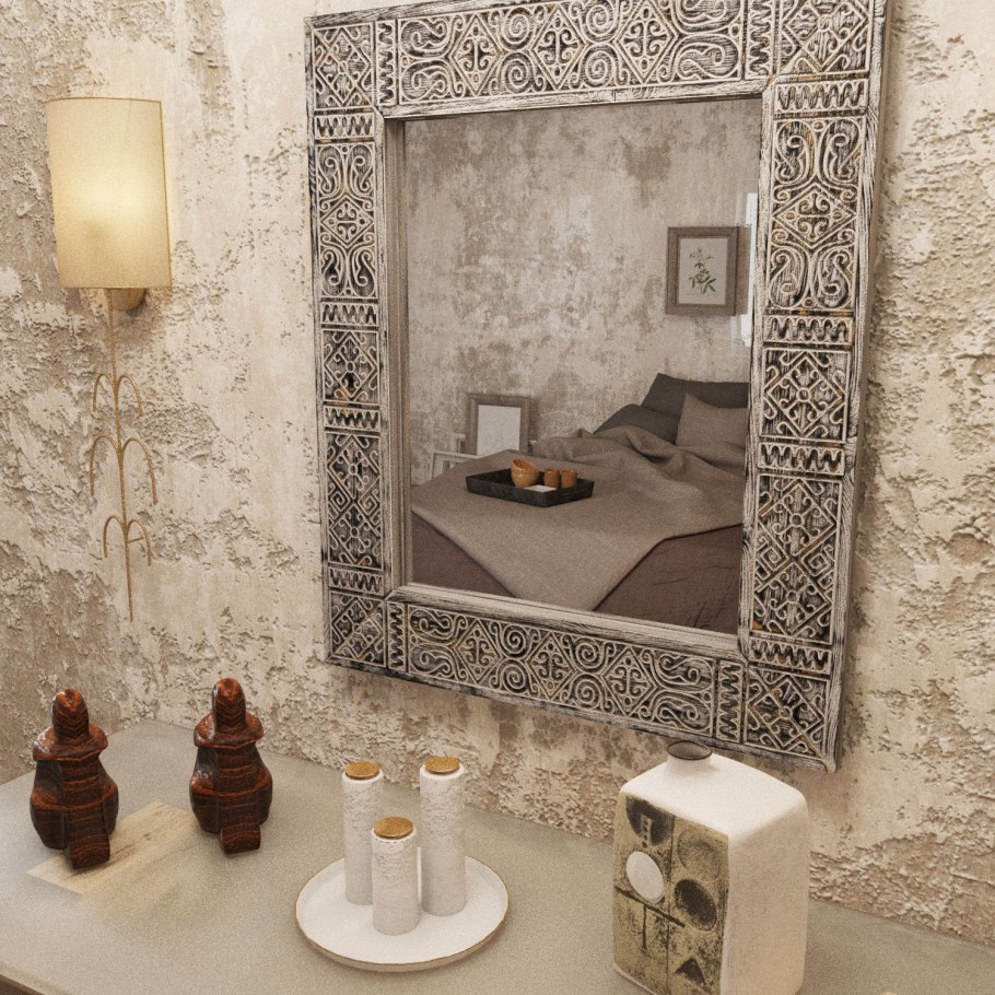 Зеркало в этно стиле