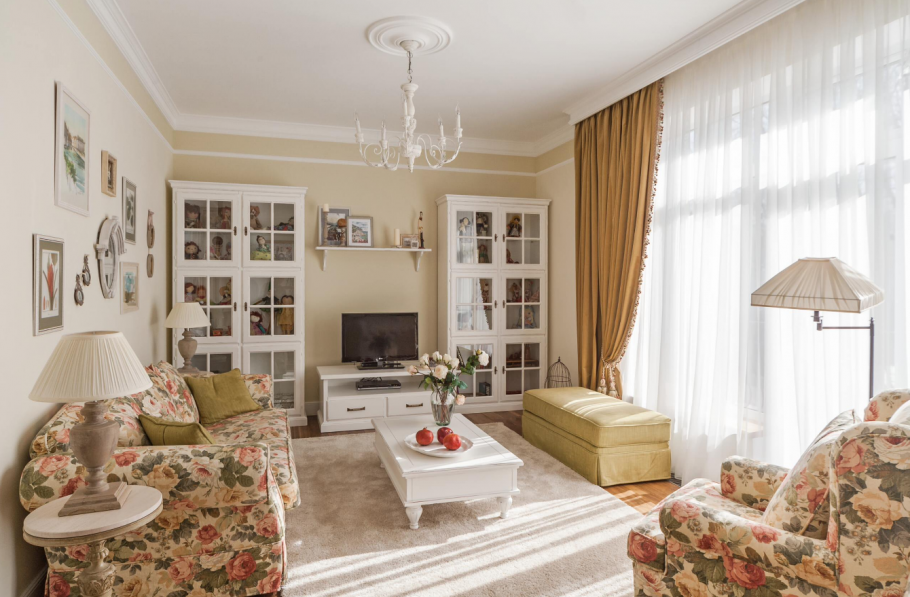 Гостиная в стиле Прованс