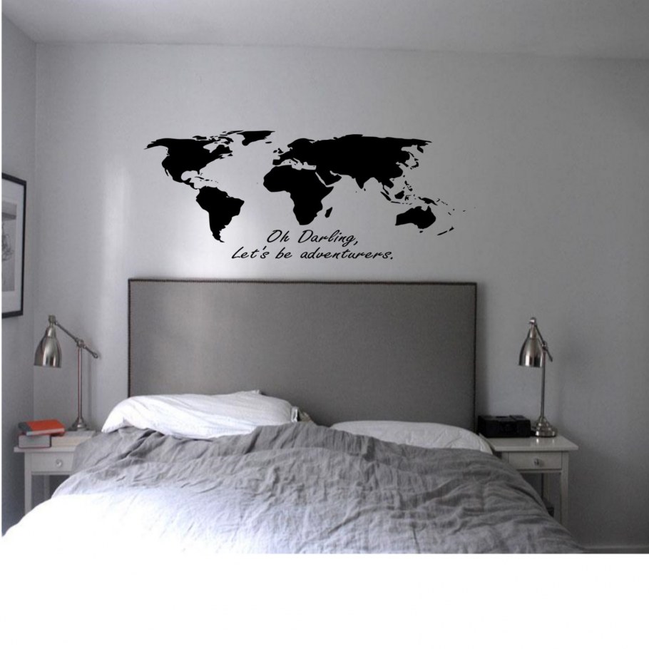 Наклейки на стену в спальню над кроватью