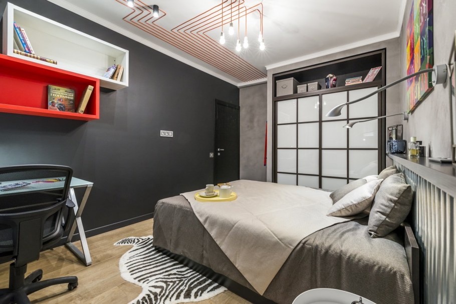 Комната в стиле лофт для парня 12кв м