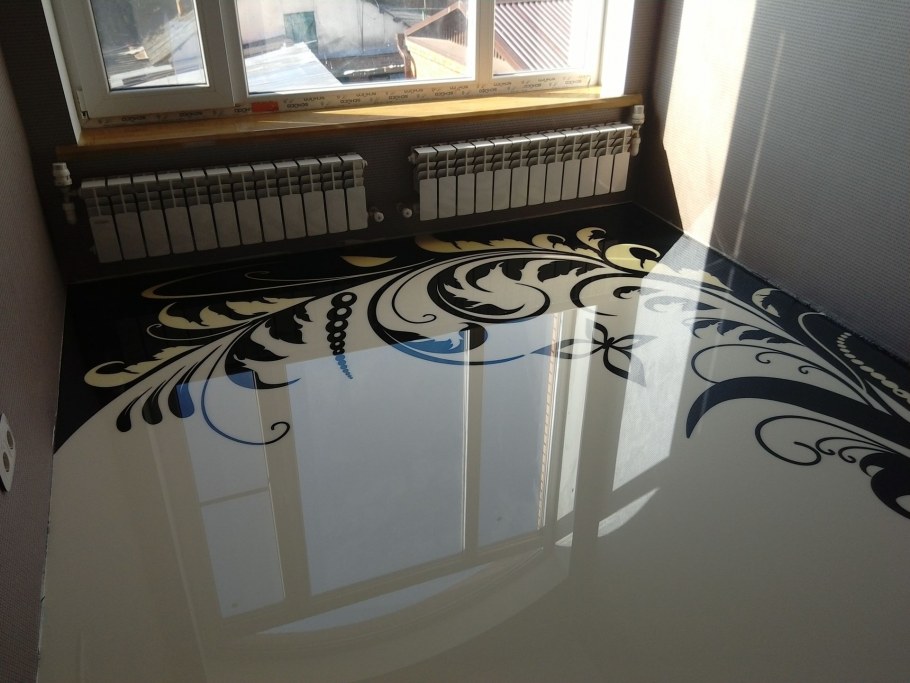 Наливные полимерные полы с орнаментом