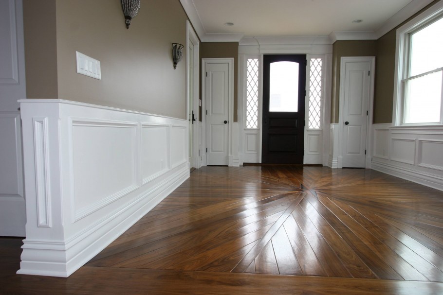 Белые деревянные панели для стен