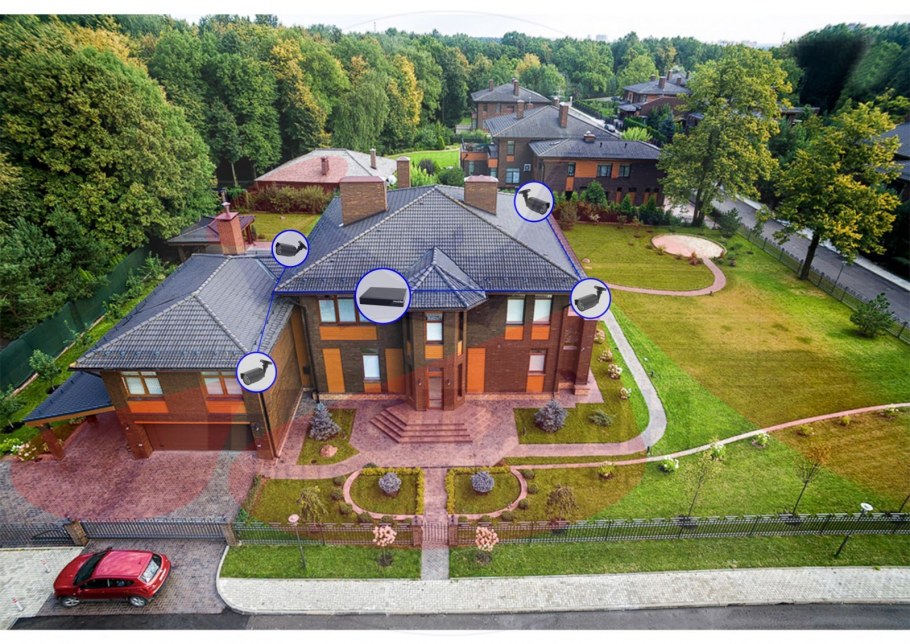 Загородный дом с больойтерриторией