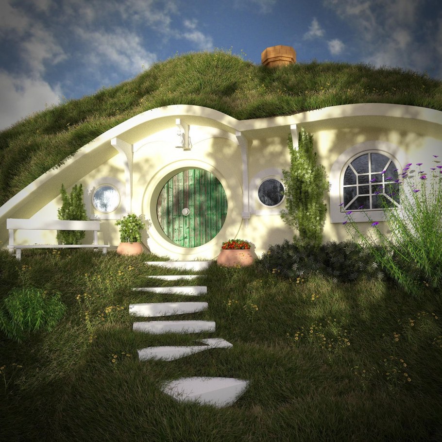 ЭКОДОМ Саймона Дейла жилище Хоббита