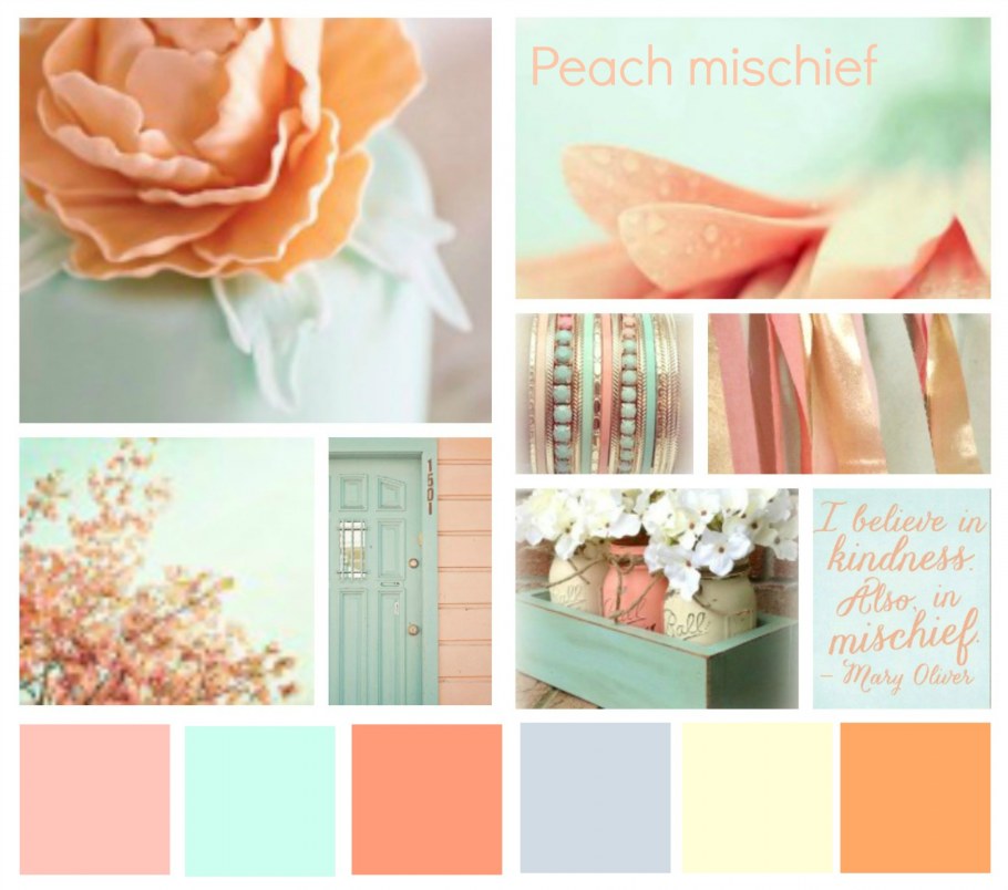 Комната в персиковых тонах