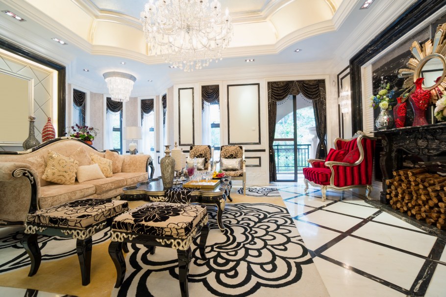 Богатый интерьер современный