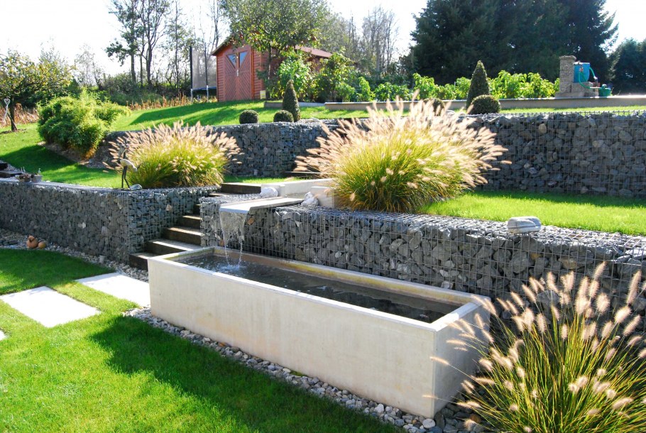 Террасирование габионами