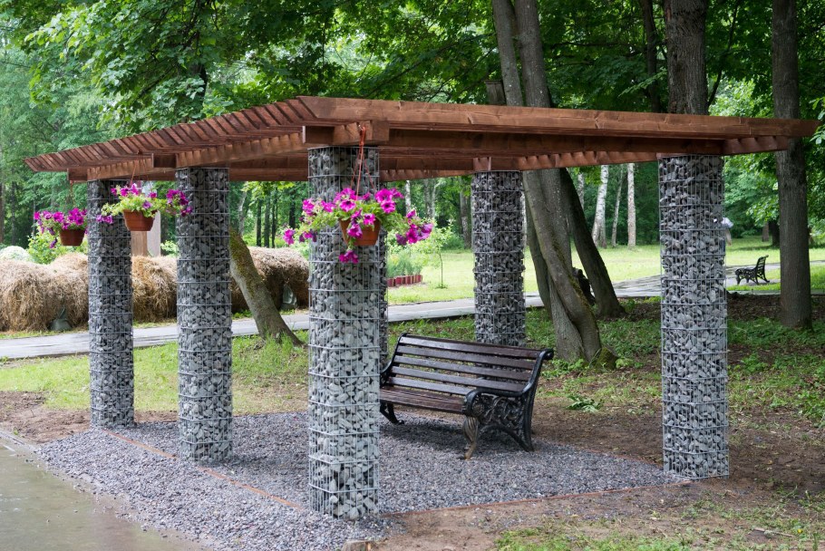 Габионы арка