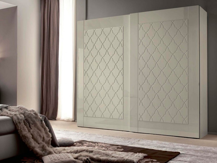 Шкаф с фрезеровкой арт деко