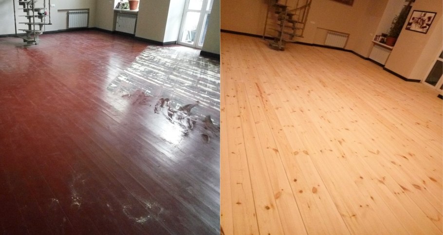 Циклевка неровного пола