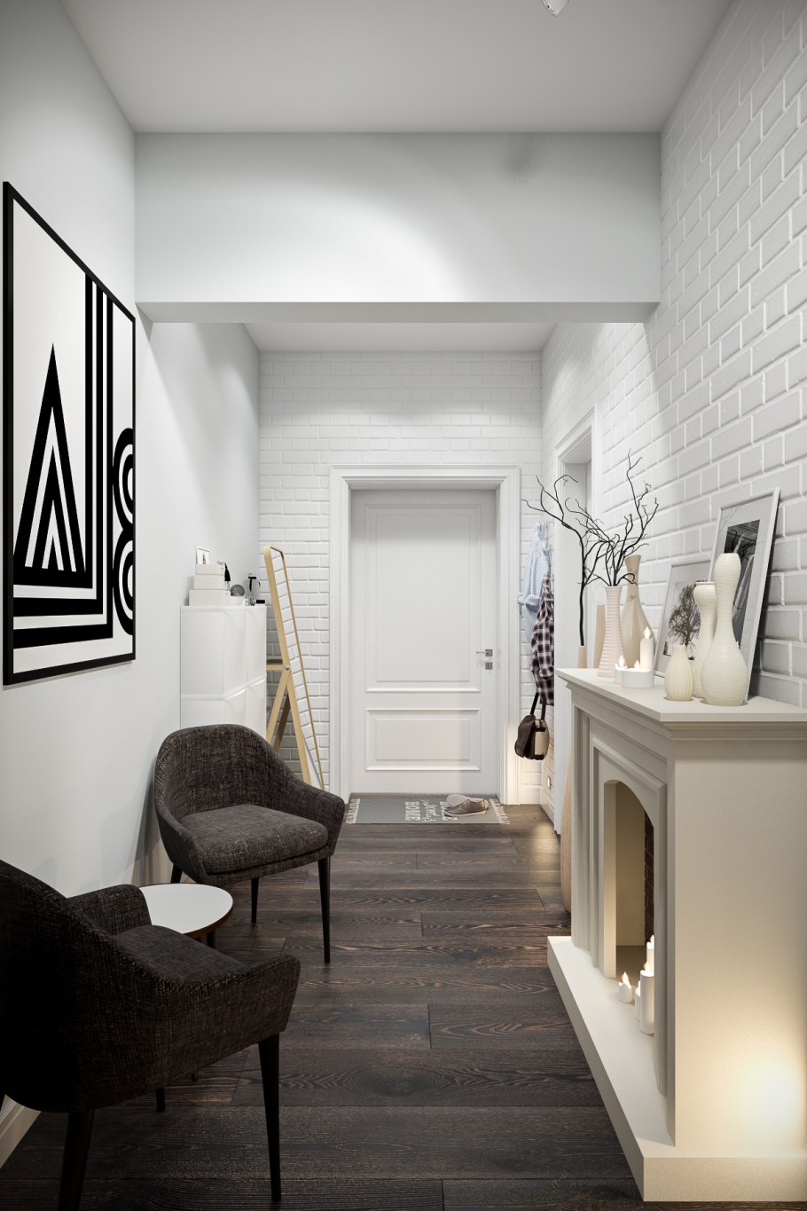 Прихожая в скандинавском стиле