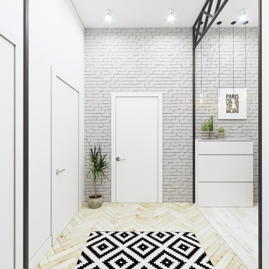 Холл в скандинавском стиле