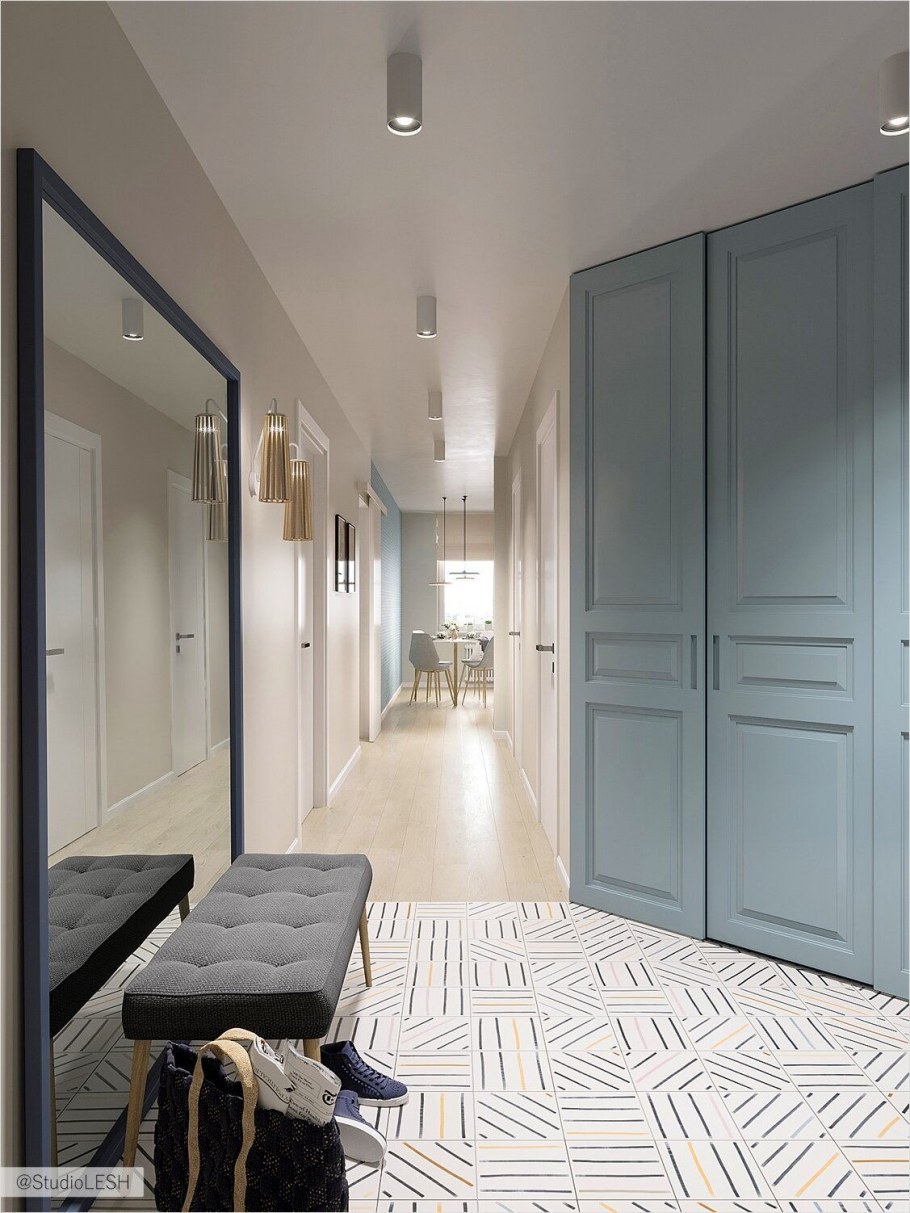 Прихожая в скандинавском стиле икеа