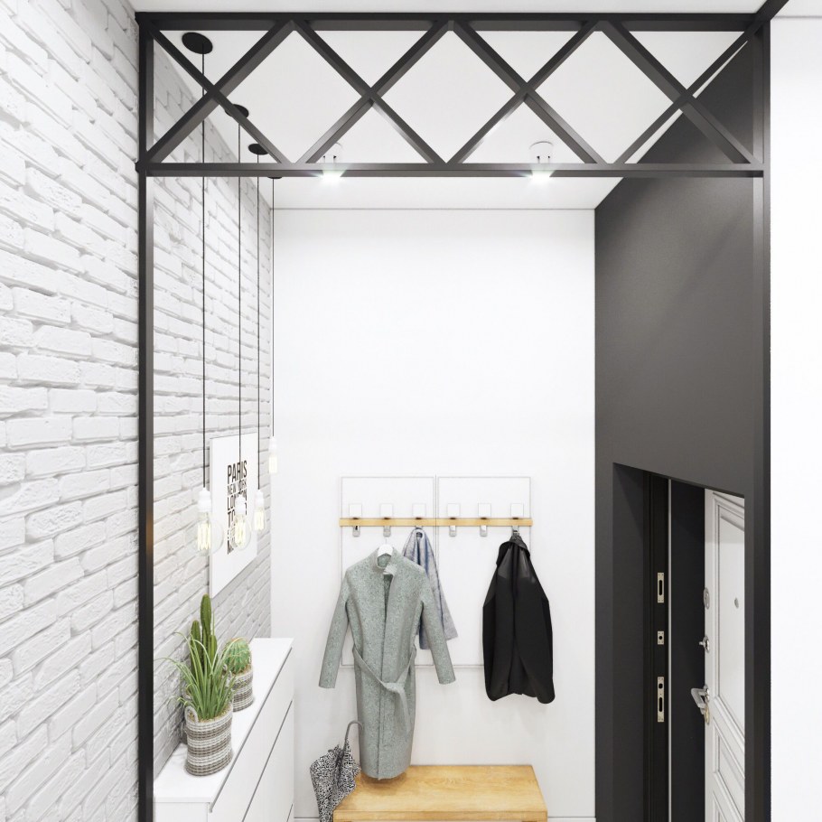 Прихожая в стиле ретро