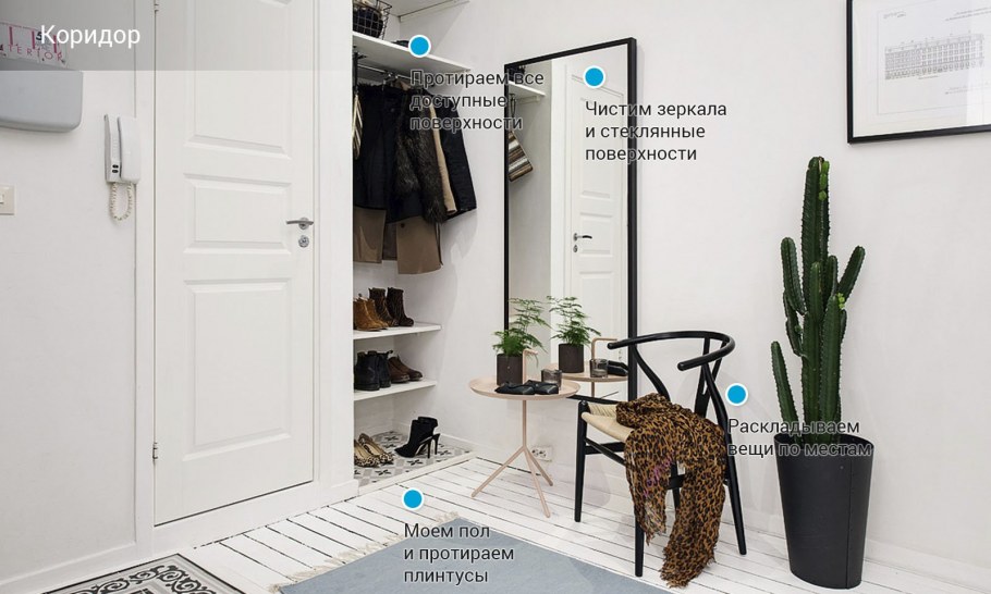 Прихожая в стиле Сканди