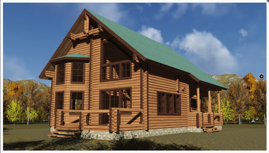 Оцилиндрованное бревно проекты домов